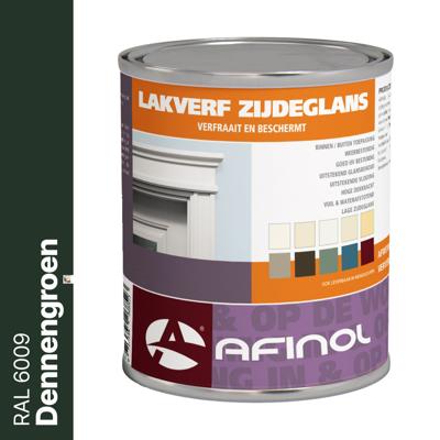 Afinol Zijdeglans Lakverf Dennengroen (RAL 6009) 750 ml