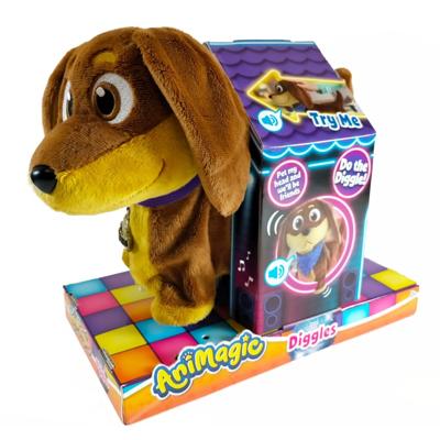Overige Merken Animagic knuffel hond diggles + geluid