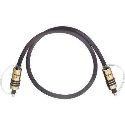 Oehlbach 6082 Toslink Digitale audio Aansluitkabel [1x Toslink-stekker (ODT) - 1x Toslink-stekker (ODT)] 2.00 m Grijs Vergulde steekcontacten