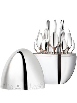 Christofle lot de 24 couverts Mood Skyline Japan pour six personnes - Argent