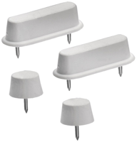 Cornat gummi stop wc-bril hout (4st) - tec365017