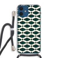 Moroccan tiles: iPhone 12 Transparant Hoesje met koord