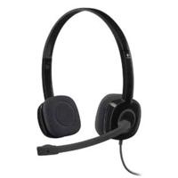 Logitech H151 On Ear headset Computer Kabel Stereo Zwart Ruisonderdrukking (microfoon), Noise Cancelling Volumeregeling, Microfoon uitschakelbaar (mute) - thumbnail