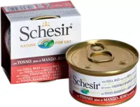 Schesir kattenvoer in natuurlijke saus tonijn, rund & rijst 85g