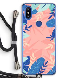 Tropisch: Xiaomi Mi Mix 3 Transparant Hoesje met koord