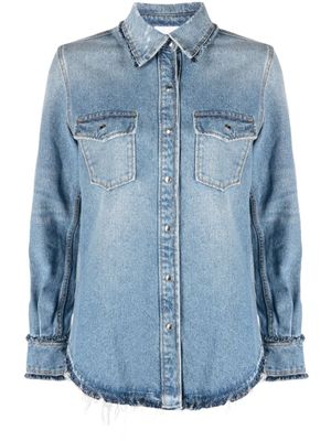 Chloé chemise en jean à bords francs - Bleu