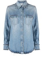Chloé chemise en jean à bords francs - Bleu