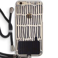 Moroccan stripes: iPhone 6 / 6S Transparant Hoesje met koord