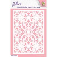 Nellie's Choice • stencil a6 size christmas snowflakes-2