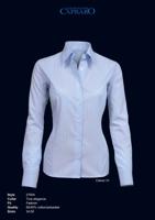 Giovanni Capraro 27004-31 Dames Blouse - Licht Blauw gestreept - thumbnail