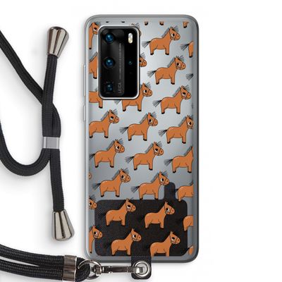 Pony: Huawei P40 Pro Transparant Hoesje met koord