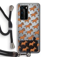 Pony: Huawei P40 Pro Transparant Hoesje met koord