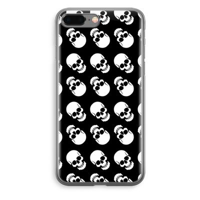 Musketon Skulls: iPhone 8 Plus Transparant Hoesje