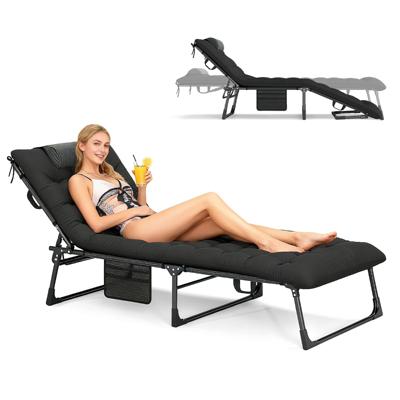 Opvouwbare Campingligstoel Opvouwbaar Bed Met Afneembare Zachte Matras