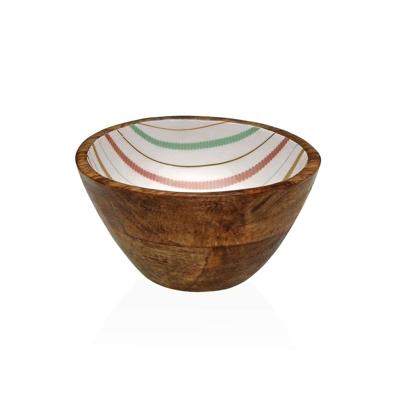 Kom Versa Flint Mangohout 13 x 7 x 13 cm