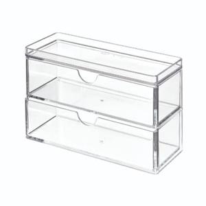 iDesign - Mini Ladekastje, 2 Lades, 17.8 x 7.6 x 11.4 cm, Kunststof, T