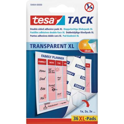 Tesa dubbelzijdige kleefpads XL - 36x - plakrondjes / pads - posters ophangen - dubbelzijdig tape Tesa dubbelzijdige kleefpads XL - 36x - plakrondjes / pads - posters ophangen - dubbelzijdig tape
