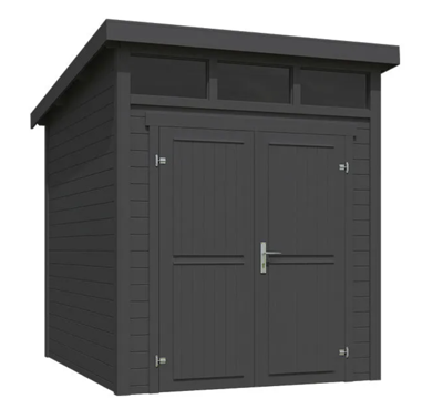 Blokhut Kibo 2 200x250 Carbon Grey - Outdoor life