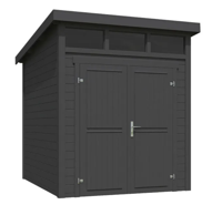 Blokhut Kibo 2 200x250 Carbon Grey - Outdoor life
