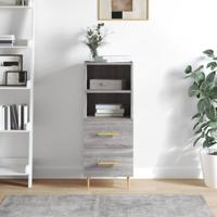 Dressoir 34,5x34x90 cm bewerkt hout grijs sonoma eikenkleurig - thumbnail