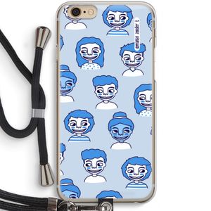 Gezichtjes: iPhone 6 / 6S Transparant Hoesje met koord