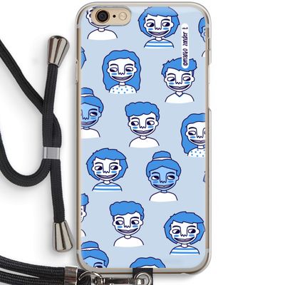 Gezichtjes: iPhone 6 / 6S Transparant Hoesje met koord
