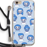 Gezichtjes: iPhone 6 / 6S Transparant Hoesje met koord
