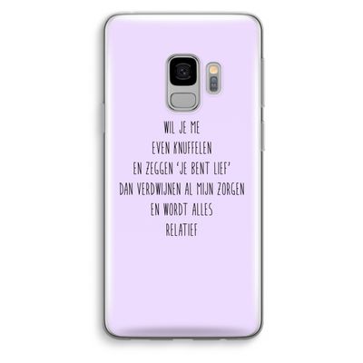 Relatief: Samsung Galaxy S9 Transparant Hoesje