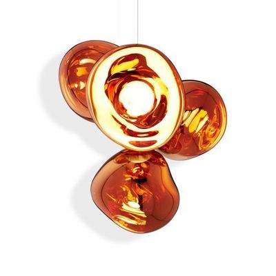 Tom Dixon Melt Small Chandelier LED Hanglamp - Koper