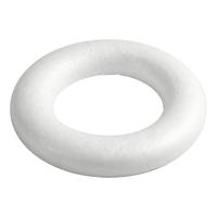 Creativ Company Ringen met platte achterkant wit, 20cm