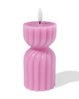 HEMA Led vormkaars ⌀6.2x15cm diabolo roze (oudroze)