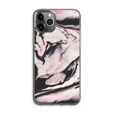 Roze stroom: iPhone 11 Pro Max Transparant Hoesje