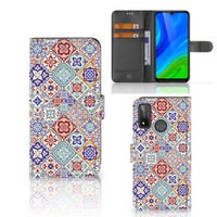 Huawei P Smart 2020 Bookcase Tiles Color