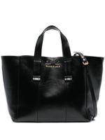 Bimba y Lola grand sac cabas Shopper en cuir - Noir - thumbnail