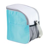 Kleine koeltas/Lunch tas model Glaciaal - 23 x 16 x 26 cm - 1 vaks - ijsblauw/grijs - 9 Liter