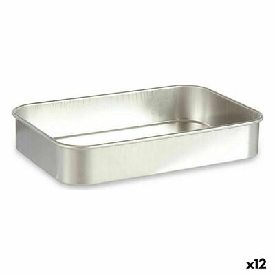 Braadslede Kinvara 100150 Zilverkleurig Aluminium 31 x 5,5 x 21,5 cm (12 Stuks)