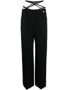 Dion Lee pantalon V-Wire à coupe droite - Noir