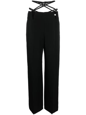 Dion Lee pantalon V-Wire à coupe droite - Noir