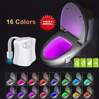 LumiSense Toilet Nachtlampje - Draadloze Bewegingssensor met 8/16 Kleuren RGB Verlichting