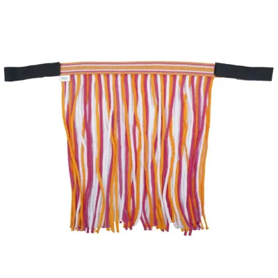 Pagony Stripe vliegenfrontriem oranje maat:pony