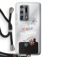 Tough Life: Huawei P40 Pro Plus Transparant Hoesje met koord