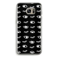 Eye pattern #3: Samsung Galaxy S7 Edge Transparant Hoesje