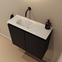 Toiletmeubel Mondiaz Ture Dlux | 60 cm | Meubelkleur Urban | Eden wastafel Opalo Links | Zonder kraangat