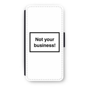 Not your business: iPhone 8 Flip Hoesje