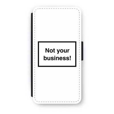 Not your business: iPhone 8 Flip Hoesje