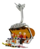 Figuren zittend snowboard 6 stuks - Jaegerndorfer