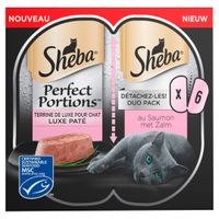 Kattenvoer Perfect Portfions Adult zalm in loaf 3 pack (2x37,5 g) 1x8 - Sheba