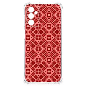 Samsung Galaxy M13 4G | M23 Doorzichtige Silicone Hoesje Batik Rood