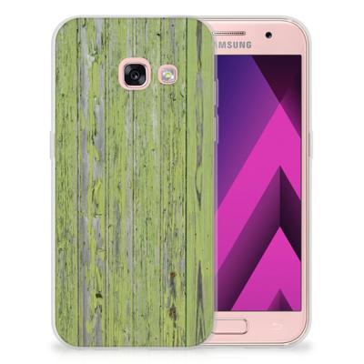 Samsung Galaxy A3 2017 | Bumper Hoesje | Green Wood