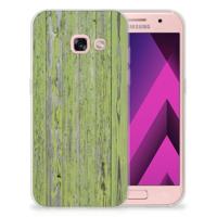 Samsung Galaxy A3 2017 | Bumper Hoesje | Green Wood